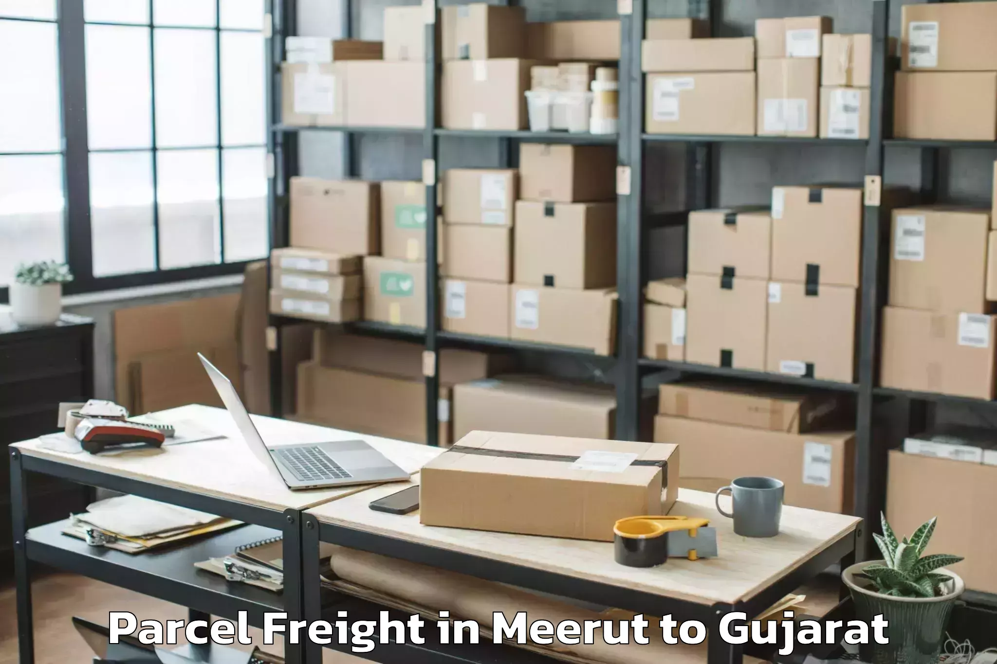 Hassle-Free Meerut to Ahmedabad Airport Amd Parcel Freight